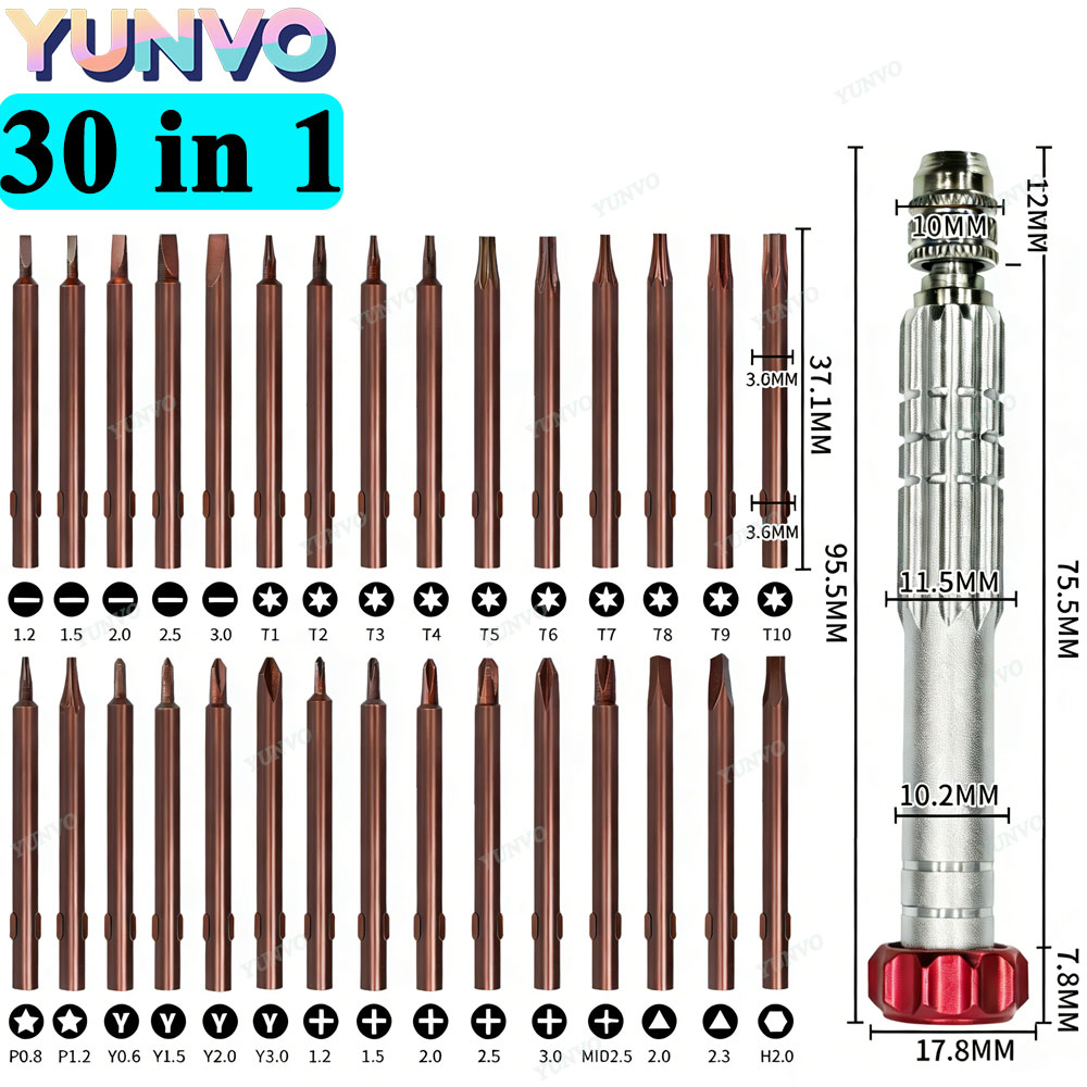 Electronics Repair Equipment - Set Obeng Presisi Magnetik 30 in