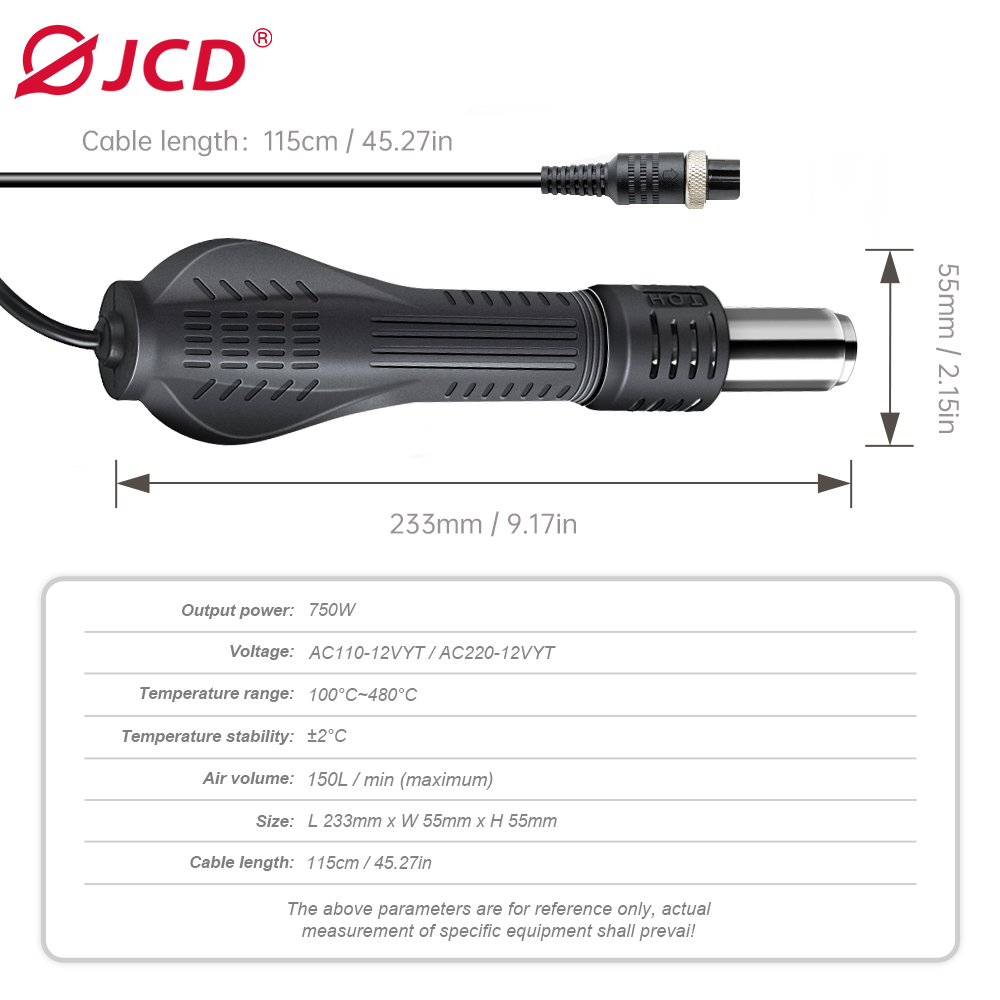 Pegangan Pistol Udara Panas 8  - Hot Air Station 858 ulasan dan harga