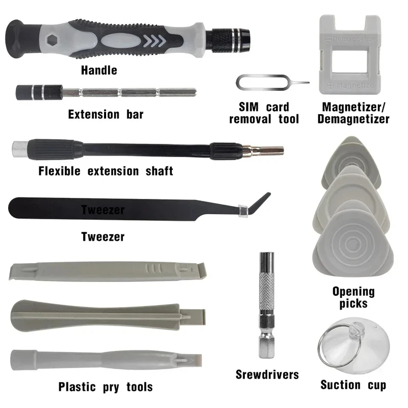 Set Obeng Magnetik Portabel 11 - Electronics Repair Equipment ulasan dan harga