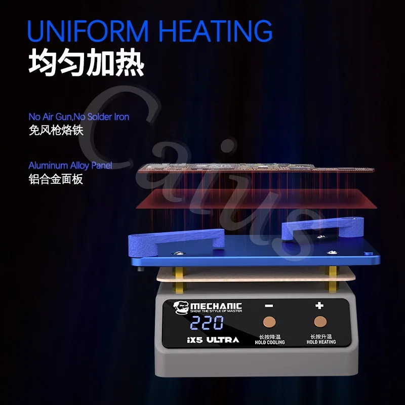 MECHANIC IX5 Ultra penghangat  - Electronics Repair Table ulasan dan harga